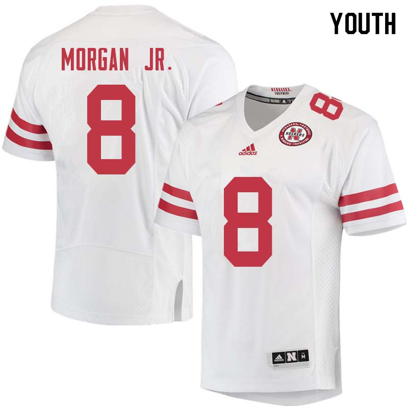 Youth #8 Stanley Morgan Jr. Nebraska Cornhuskers College Football Jerseys Sale-White